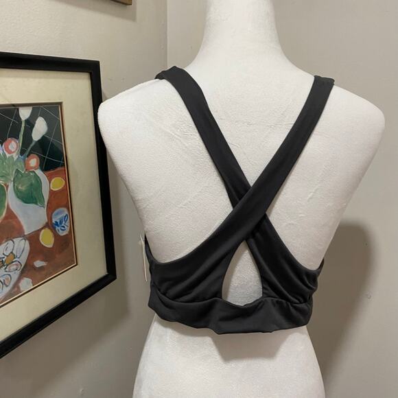 New With Tags  SO  Brushed Micro Crossback Plunge Plus Size XXL Charcoal Grey - Picture 4 of 9